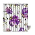 thumbnail image 1 of Libin Retro Flower Waterproof Polyester Bathroom Shower Curtain 60x72 Inches, 1 of 3