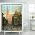 thumbnail image 1 of Libin Retro Strasbourg Vintage Travel Classic France Alsace Shower Curtain 60x72 inch, 1 of 3