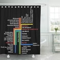 thumbnail image 1 of Libin San Hyperlinear Bart Map Francisco Transit Bay Area Shower Curtain 66x72 inch, 1 of 3