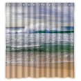 thumbnail image 1 of Libin Sea Scene Pattern Shower Curtain Polyester Fabric Bathroom Decorative Curtain Size 66x72 Inches, 1 of 3
