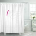 thumbnail image 1 of Libin Shuttlecock Pink Badminton Shuttle Sports Custom Racket Girls Shower Curtain 60x72 inch, 1 of 3