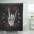 thumbnail image 1 of Libin Skeleton Punk Rock Graphic for Slogan Dark Number Phase Shower Curtain 66x72 inch, 1 of 3