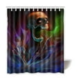 thumbnail image 1 of Libin Skull Waterproof Polyester Bathroom Shower Curtain 66x72 Inches, 1 of 3
