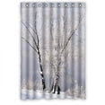 thumbnail image 1 of Libin Snow Field White Fog in White Snow Field Shower Curtain Polyester Fabric Bathroom Decorative Curtain Size 48x72 Inches, 1 of 3