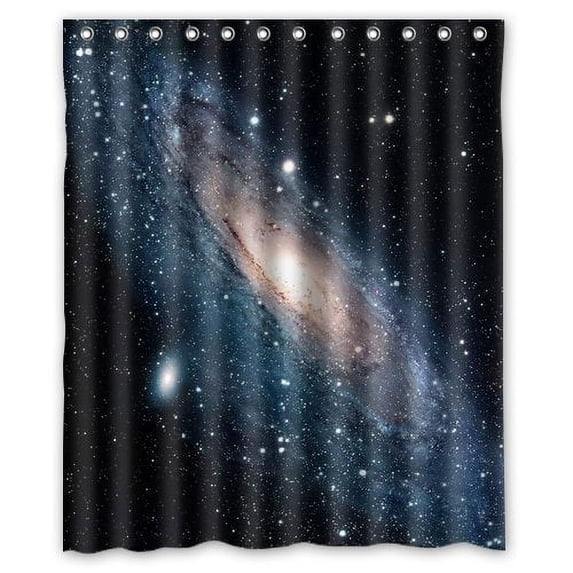 Libin Solar System Spacees Shower Curtain Polyester Fabric Bathroom Decorative Curtain Size 60x72 Inches