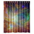 thumbnail image 1 of Libin Space Galaxy Nebula Cosmos Outer Space Galaxys Shower Curtain Polyester Fabric Bathroom Decorative Curtain Size 60x72 Inches, 1 of 3