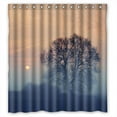 thumbnail image 1 of Libin Sunrise View Shower Curtain Polyester Fabric Bathroom Decorative Curtain Size 66x72 Inches, 1 of 3