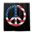 thumbnail image 1 of Libin Symbol And Flag Of The US Shower Curtain Waterproof Bathroom Shower Curtain 36x72 inches, 1 of 3