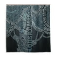 thumbnail image 1 of Libin Text Art Black Shower Curtain Waterproof Bathroom Shower Curtain 36x72 inches, 1 of 3