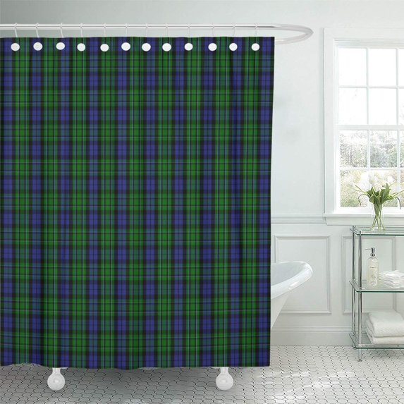 Libin The Clan Maccallum Tartan Plaid Scottish Scotland Shower Curtain 60x72 inch