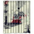 thumbnail image 1 of Libin Train Conception Shower Curtain Polyester Fabric Bathroom Decorative Curtain Size 60x72 Inches, 1 of 3