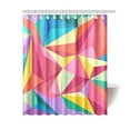 thumbnail image 1 of Libin Triangles Abstract Geometric Bathroom Waterproof Fabric Shower Curtain 60x72 inches, 1 of 3