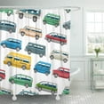 thumbnail image 1 of Libin Van Car Minivan Delivery Cargo Auto Vehicle Family Minibus Truck Shower Curtain 60x72 inch, 1 of 3