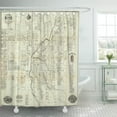 thumbnail image 1 of Libin Very Map of Denver Colorado Detailed Early Vicinity Four Shower Curtain 66x72 inch, 1 of 3
