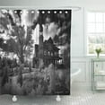 thumbnail image 1 of Libin Victorian Fairlawn Mansion Haunted Ghost Spook Paranormal Black White Shower Curtain 60x72 inch, 1 of 3