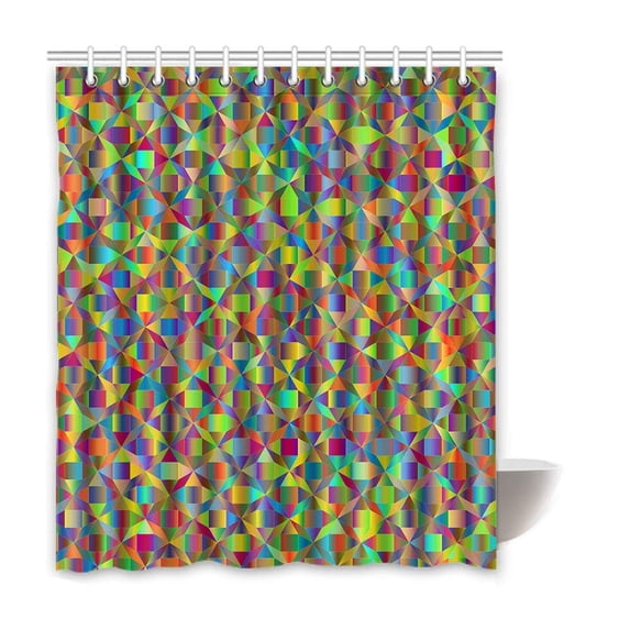 Libin Vision Waterproof Polyester Bathroom Shower Curtain 60x72 Inches
