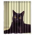 thumbnail image 1 of Libin Volcano Scenery Shower Curtain Polyester Fabric Bathroom Decorative Curtain Size 60x72 Inches, 1 of 3