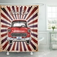 thumbnail image 1 of Libin Watercolor 1950S Retro Car Vintage Auto Automobile Automotive Camper Shower Curtain 60x72 inch, 1 of 3