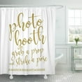 thumbnail image 1 of Libin Wedding Booth X Signs Signage Script Hashtag Shower Curtain 60x72 inch, 1 of 3