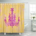 thumbnail image 1 of Libin Wedding Coco Chandelier Wrapped Birthday Party Vintage Retro Real Shower Curtain 66x72 inch, 1 of 3