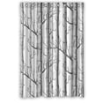 thumbnail image 1 of Libin White Birch Trees Shower Curtain Polyester Fabric Bathroom Decorative Curtain Size 48x72 Inches, 1 of 3