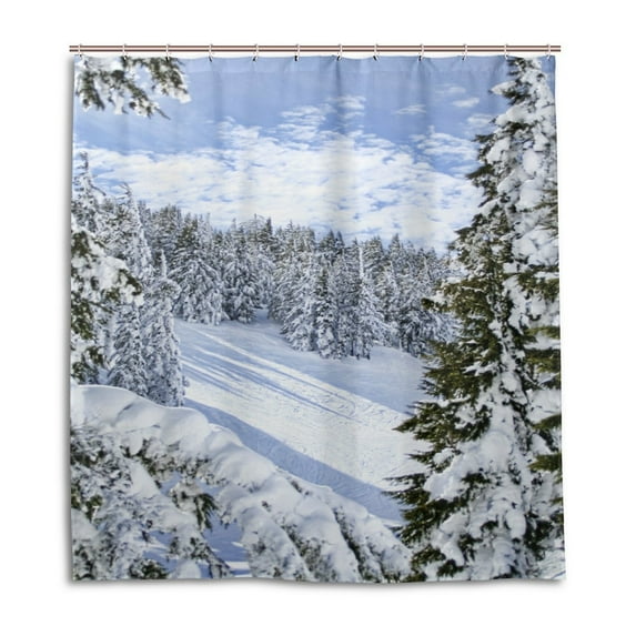 Libin Winter Large Shower Curtain Waterproof Bathroom Shower Curtain 60x72 inches