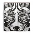 thumbnail image 1 of Libin Wolf Face Shower Curtain Waterproof Bathroom Shower Curtain 66x72 inches, 1 of 3
