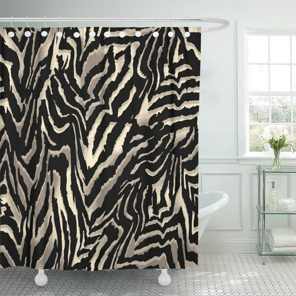 Libin Zebra Big Pattern Skin Abstract Africa Beautiful Shower Curtain 60x72 inch