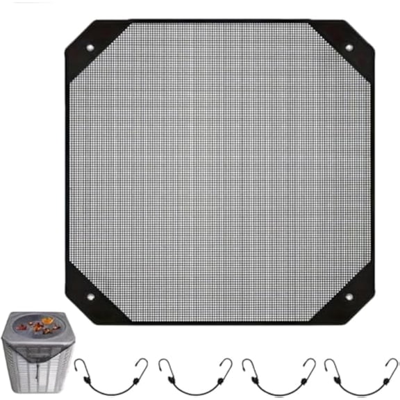 Libiyi Airarmor, Air Conditioner Protector Mesh, Universal Outdoor A/C Protector - Promoting Appropriate Ventilation While Blocking Dust And Debris, All Season Universal