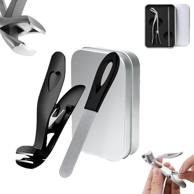 Libiyi Nail Clipper Ergonomic Angled Head Senior Nail Nippers for