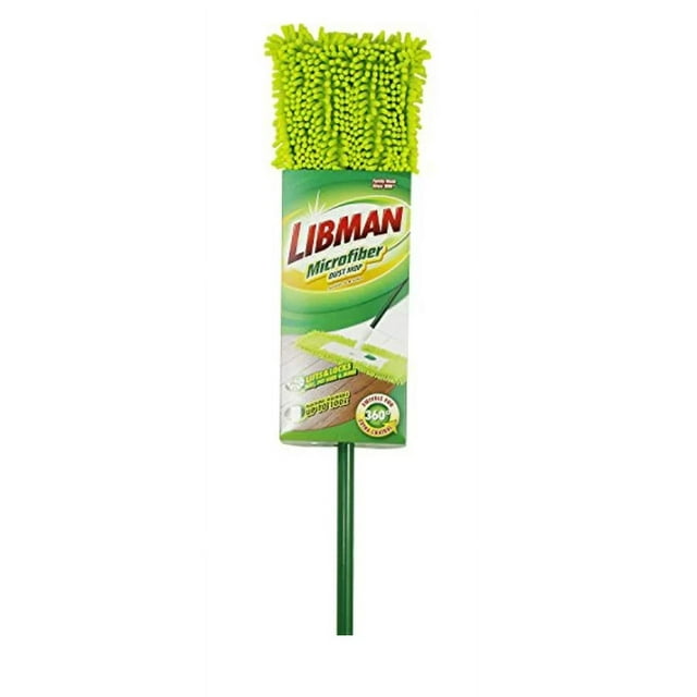Libman 00195 Flat Handle Head System Microfiber Dust Mop for Floors