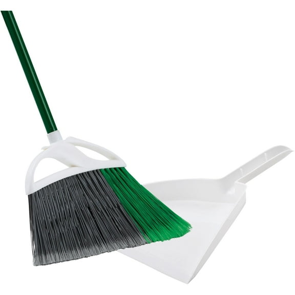 Libman Precision Angle Broom and Dust Pan Set - Large Head - 4 Pack