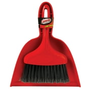 Libman High Power Whisk Broom with Dust Pan Polypropylene Red & Black