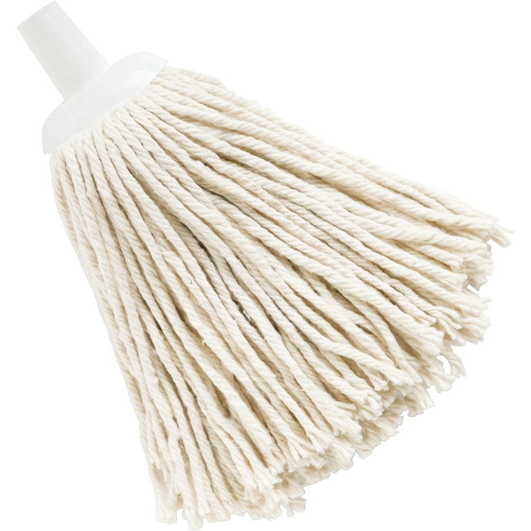 Cotton Deck Wet Mop Replacement Head, Soft Cotton Yarn, Fits Most Standard  US Threaded Handles, 1 Refill