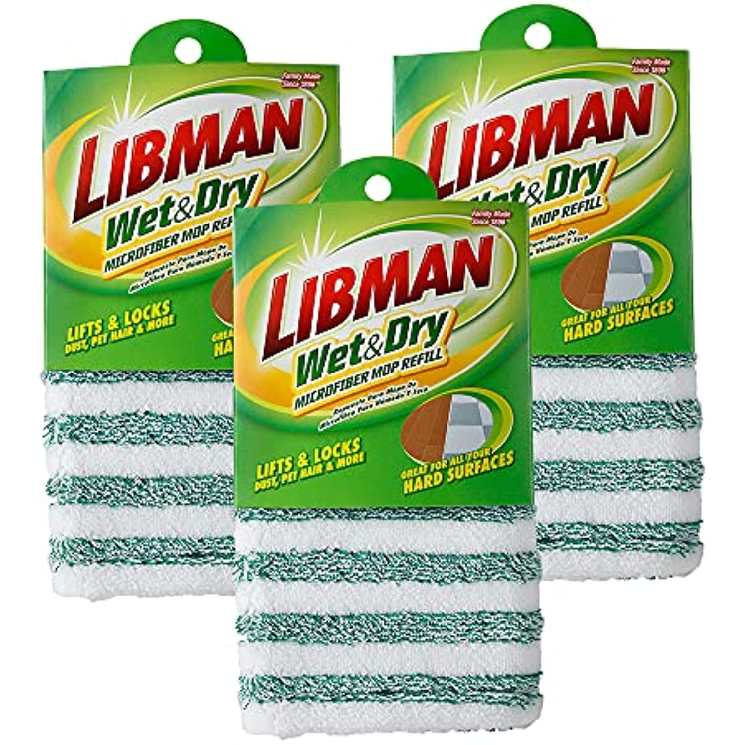 Libman 1485 Microfiber Wet And Dry Mop Refill, Mop Head Replacements