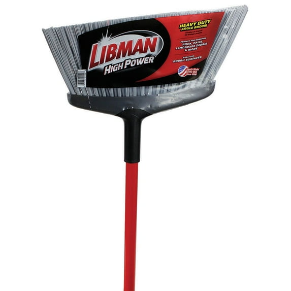 Libman 15 in. Wide Rough Surface Angle Broom
