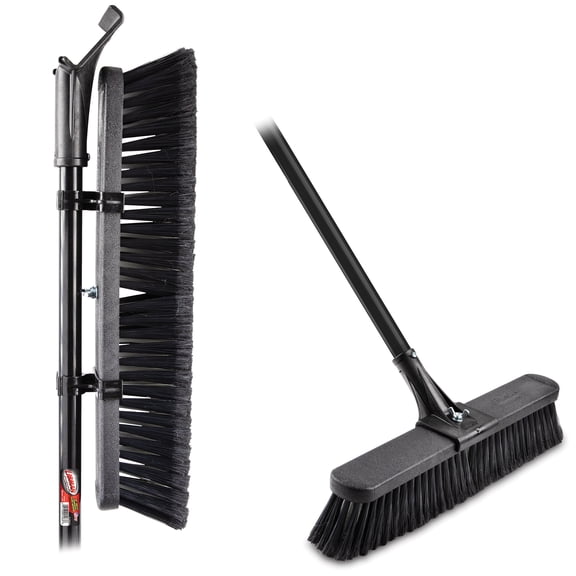 Libman 18" Multi-Surface High Power Push Broom with Steel Handle