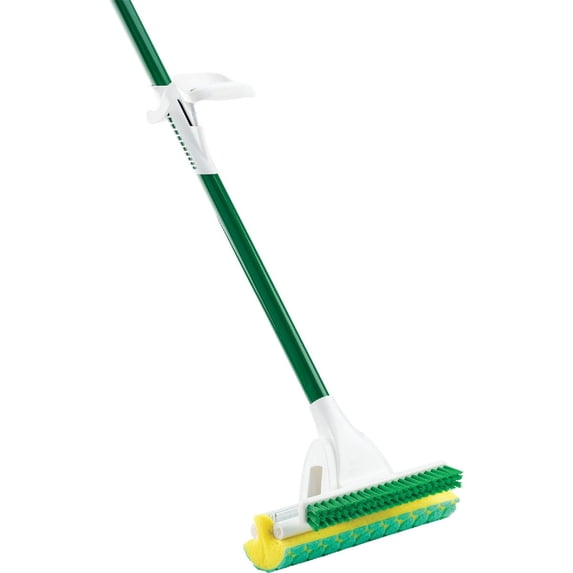 Libman 2010 Nitty Gritty Roller Mop with Green Cleaning Pads — Interior & Exterior Use, Professional Finish