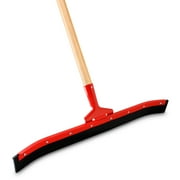 Libman 24 Inch Curved Floor Squeegee Set With Wood Handle and Black Rubber