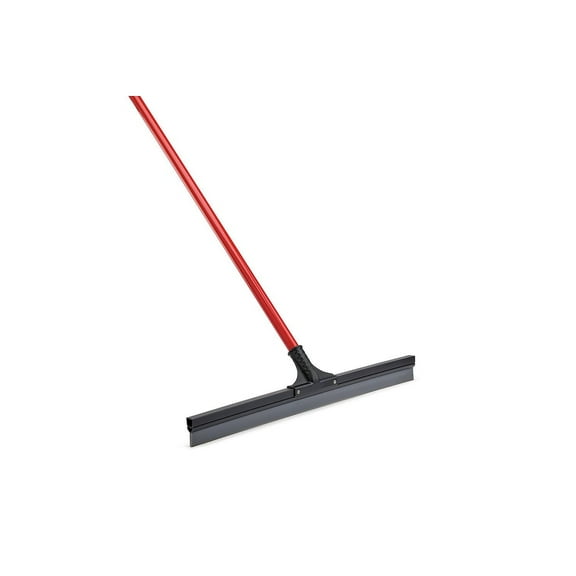 Libman High Power Commercial 24" Rubber Flex Blade Floor Squeegee Red Steel Handle
