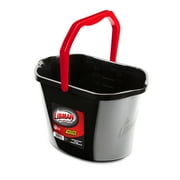 Libman 3.5 Gallon Oval Black Polypropylene Utility Bucket Height 15.8"