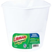 Libman 3 Gallon White Polypropylene All-Purpose Bucket with Ergonomic Handle
