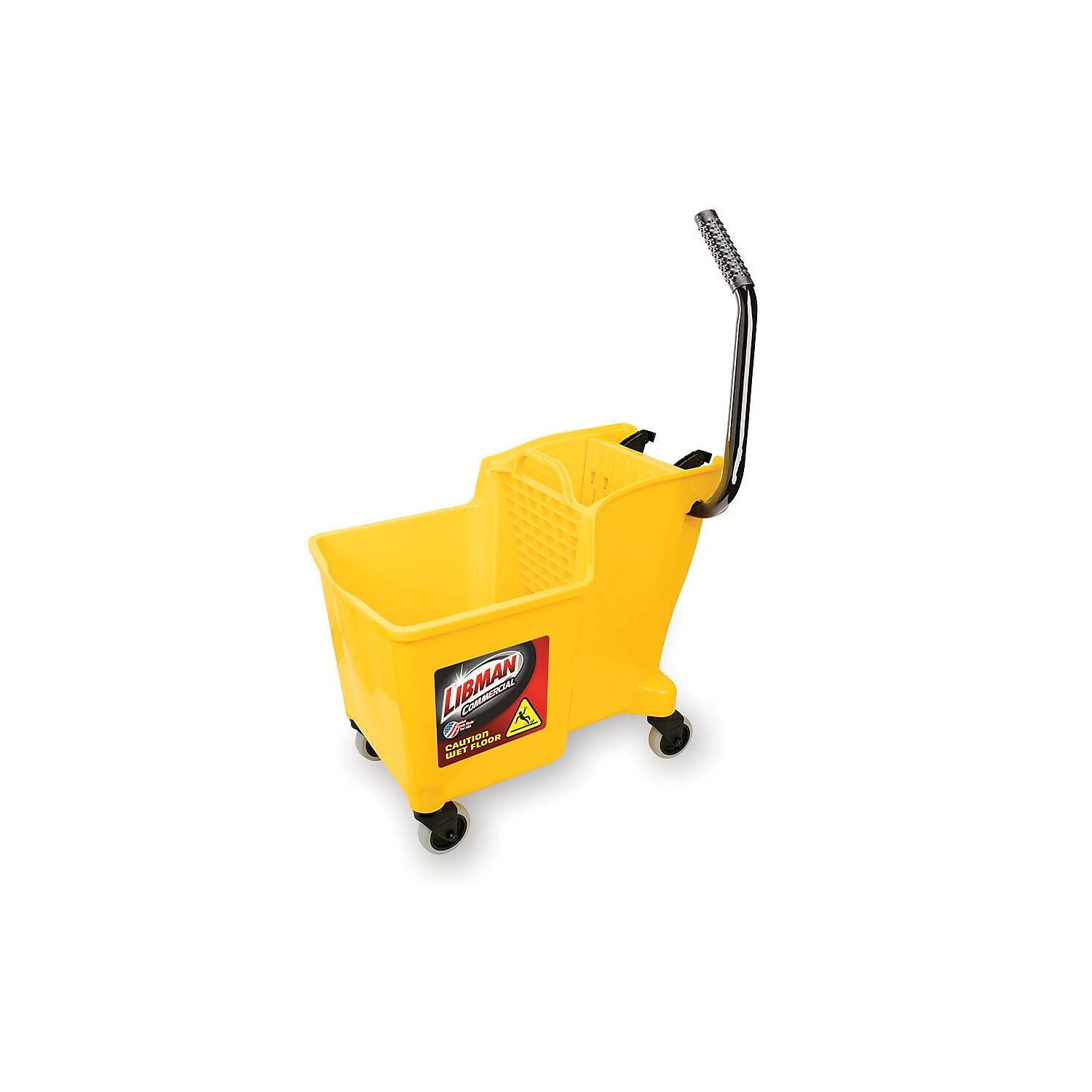 Libman 32 Quart One Piece Bucket & Wringer Yellow CV01095