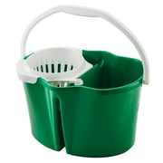 Libman 4 Gallon Bucket with Wringer, Polypropylene, Green and White, 15 in. Height