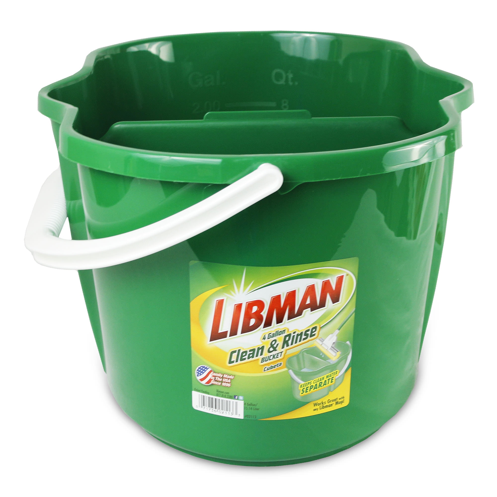Libman 4 Gallon Clean & Rinse Bucket 