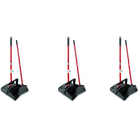 Libman 919 Lobby Broom & Dust Pan with Open Lid, 2 Complete Sets (LIBMAN 919)