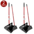 thumbnail image 1 of Libman Commercial 919 Lobby Dust Pan and Broom Set Open Lid, Black/Red Pack of 2 Fur k, 1 of 6