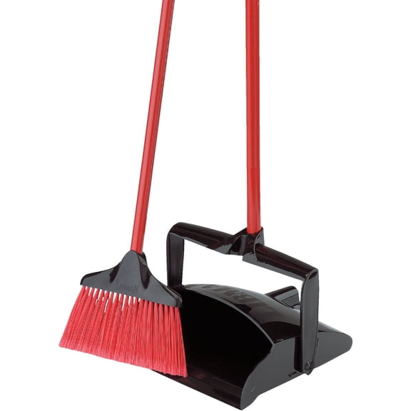 Libman 919 Lobby Broom and Dust Pan (Open Lid)