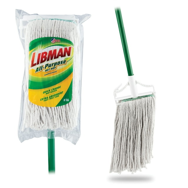 Libman AllPurpose Wet Mop (16 Head) Cotton