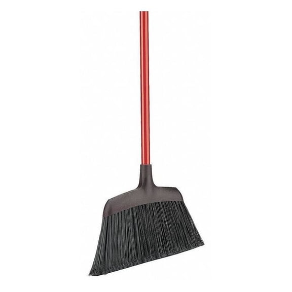 Angle Broom, 53 in L, 13 in Sweep Face, 5 in Black Bristle, Handle Dia 1 in 994